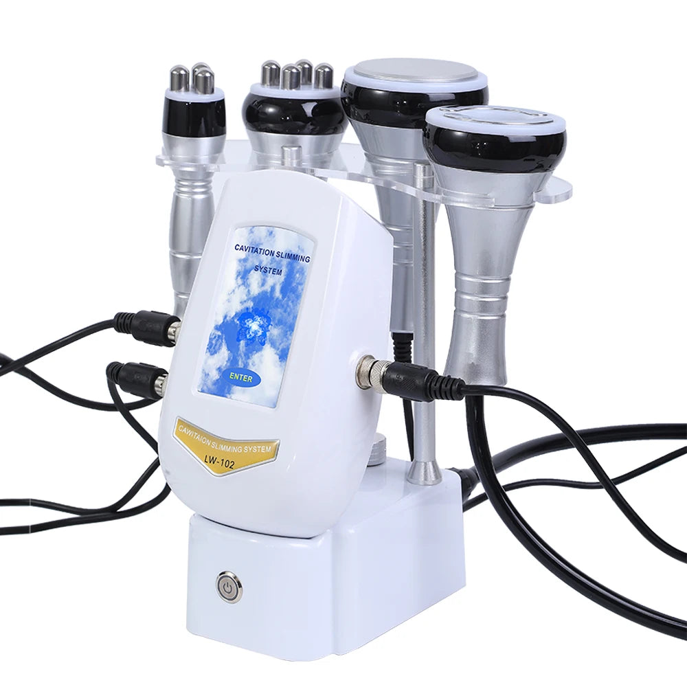 40K Cavitation Machine 4-1 Ultrasonic RF Body Shaping Lose Weight Multipolar Slimming Facial Skin Tightening Lifting Device