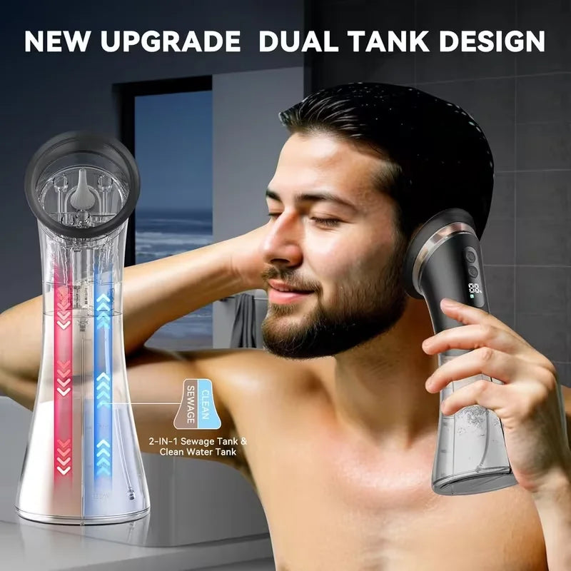 Rechargeable Ear Cleaner for Removing Earwax Integrated Dry and Dirty Storage Replaceable NozzleVisual Sewage Recovery Window