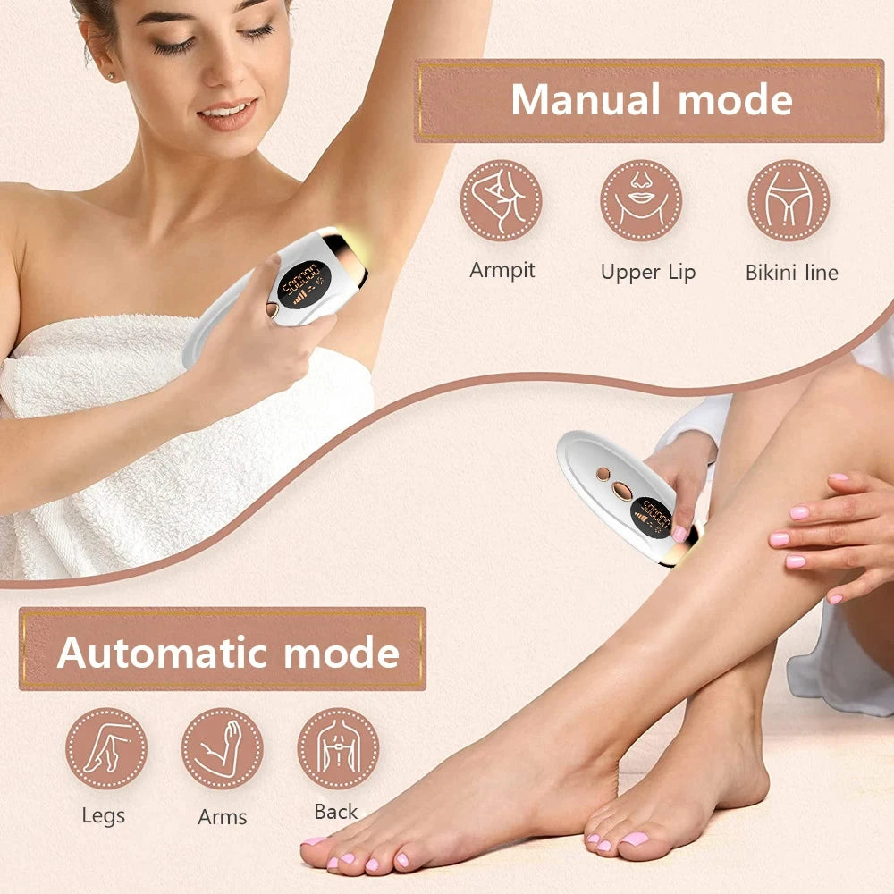 HOMEFISH Laser Epilator IPL Hair Removal For Women Body Bikini Facial 990000 Flashes Permanant Painless IPL Hair Remover Laser
