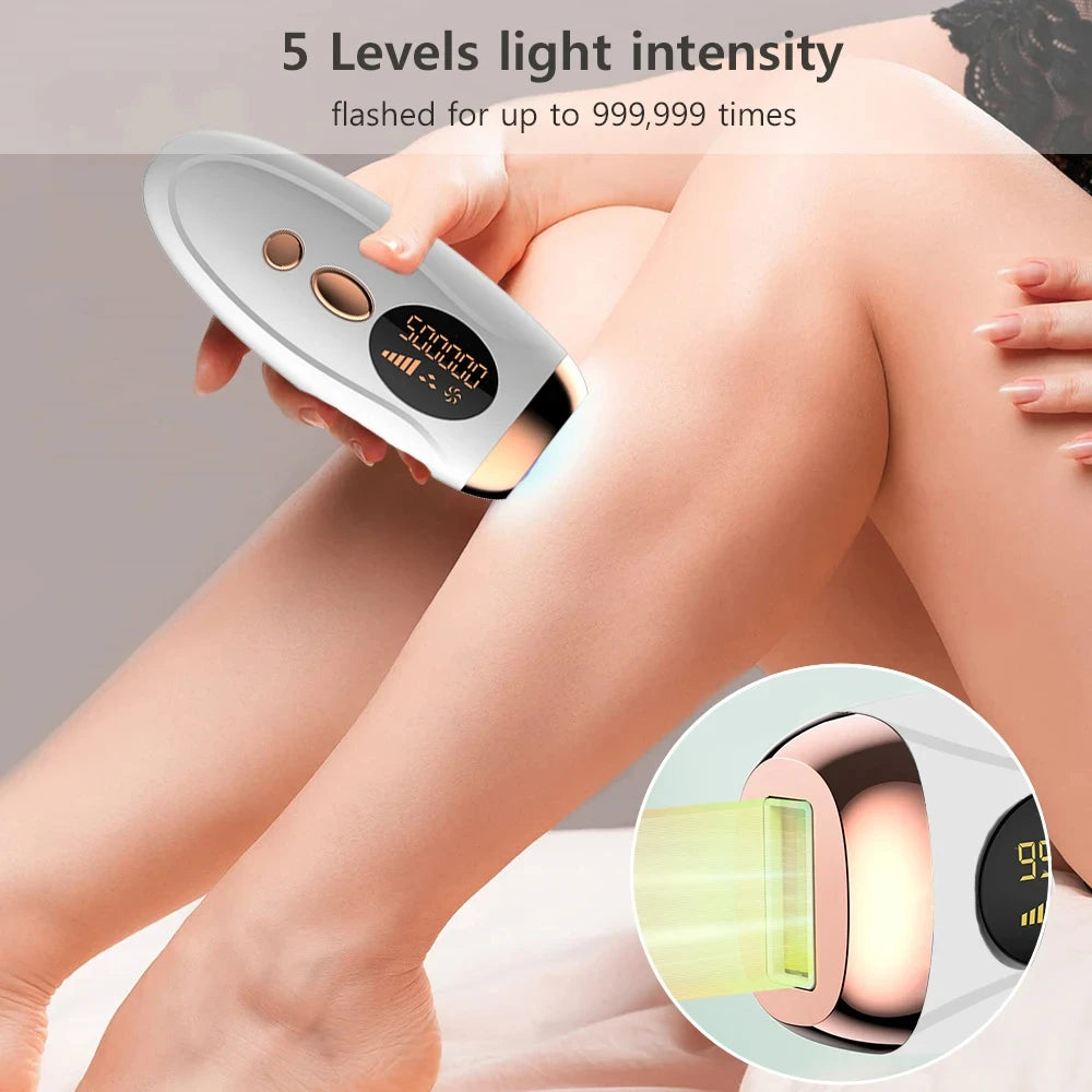 HOMEFISH Laser Epilator IPL Hair Removal For Women Body Bikini Facial 990000 Flashes Permanant Painless IPL Hair Remover Laser