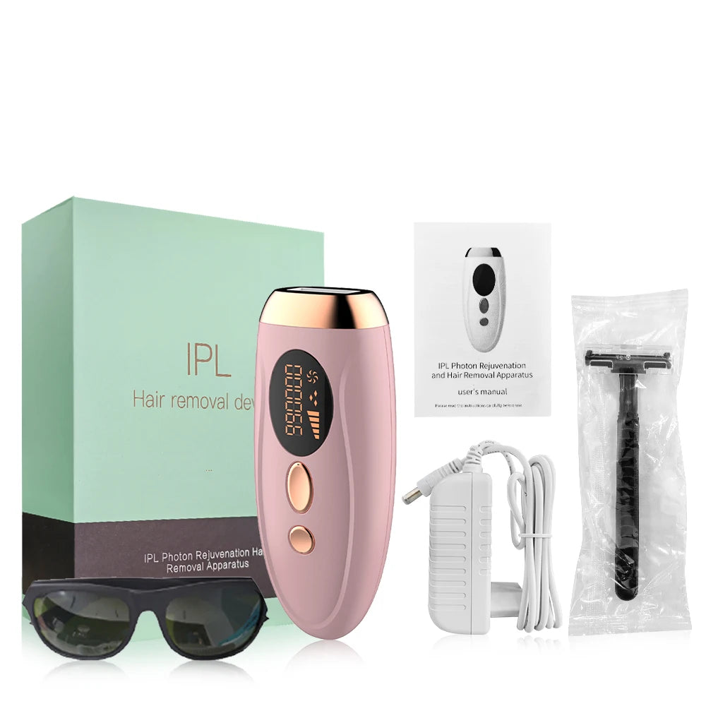 HOMEFISH Laser Epilator IPL Hair Removal For Women Body Bikini Facial 990000 Flashes Permanant Painless IPL Hair Remover Laser